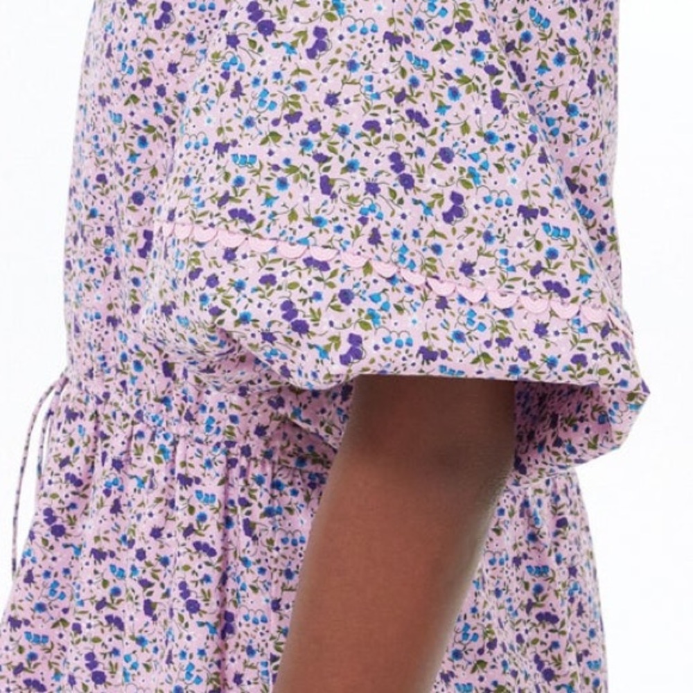 SOLD —-Tuckernuck HYACINTH HOUSE  NWT Purple Floral Matilda Dress med - Picture 5 of 14